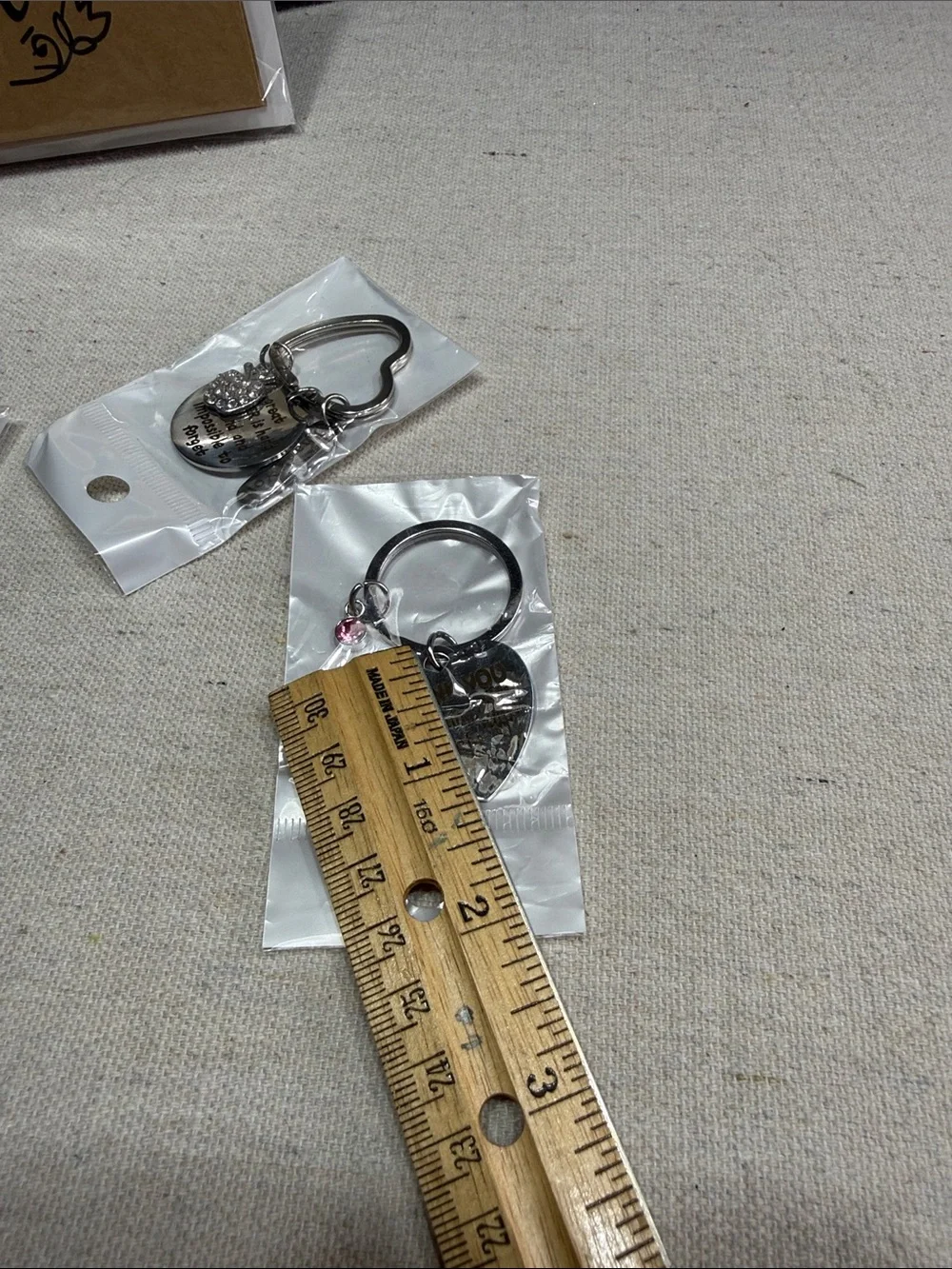 Thank You Cards with Keychain Gifts - NWT